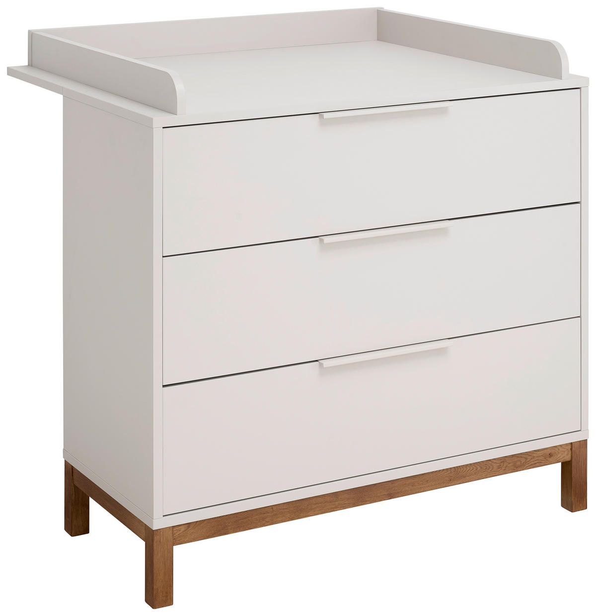 WICKELKOMMODE Matteo  - Kaschmir/Nussbaumfarben, Basics, Holz/Holzwerkstoff (101/91-99/45-77cm) - Jimmylee