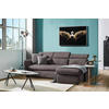 ECKSOFA in Mikrofaser Braun  240/172 cm  - Schwarz/Braun, Design, Kunststoff/Textil (240/172cm) - Stylife