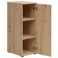 MEHRZWECKSCHRANK 30/83/40 cm  - Schwarz/Eiche Artisan, MODERN, Holzwerkstoff/Kunststoff (30/83/40cm) - Carryhome