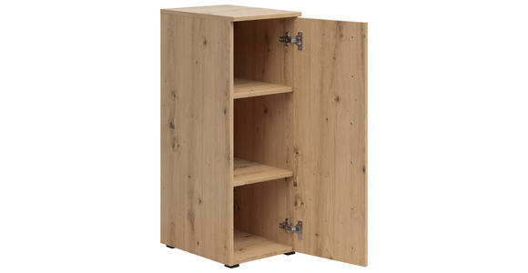 MEHRZWECKSCHRANK 30/83/40 cm  - Schwarz/Eiche Artisan, MODERN, Holzwerkstoff/Kunststoff (30/83/40cm) - Carryhome