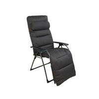GARTEN-RELAXSESSEL 80/130/70 cm  - Anthrazit, KONVENTIONELL, Kunststoff/Textil (80/130/70cm)