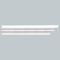 ZIERLEISTE 200/8/7 cm Weiß Kunststoff  - Weiß, Basics, Kunststoff (200/8/7cm)