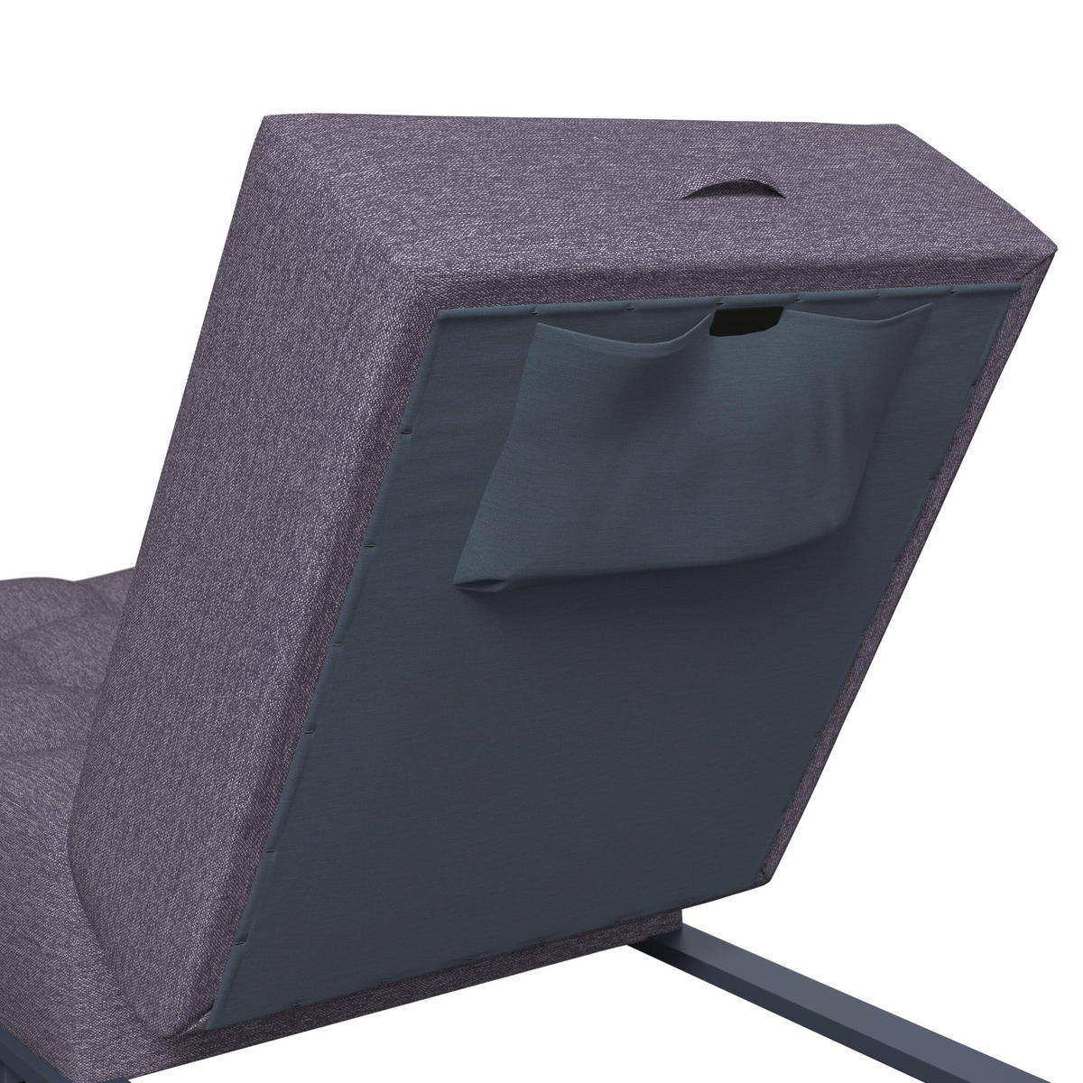 ZÁHRADNÉ LEŽADLO kov, textil - biela/tmavosivá, Modern, kov/textil (200/31/75cm) - Ambia Garden