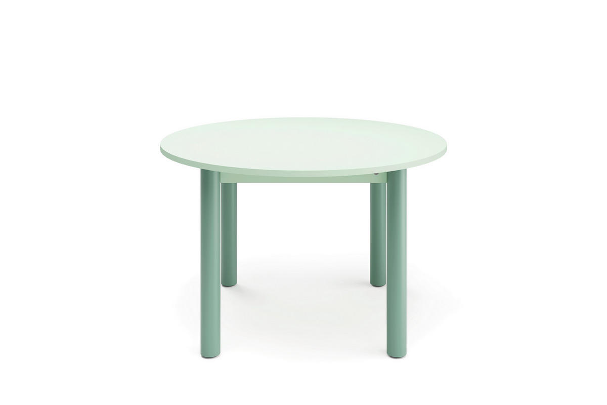 ESSTISCH in Metall, Holzwerkstoff 120/120/76 cm  - Salbeigrün, Natur, Holzwerkstoff/Metall (120/120/76cm) - Tom Tailor