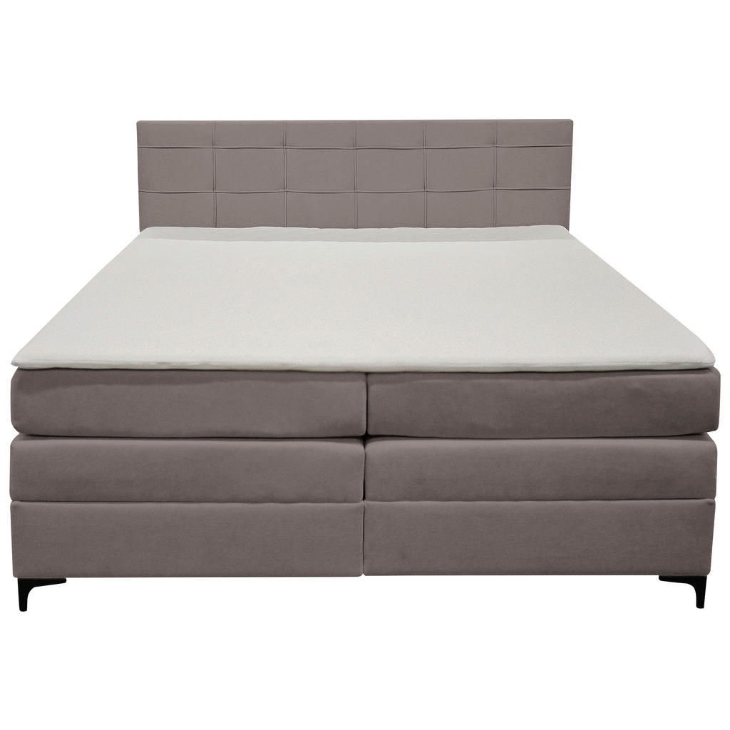 Boxspringbett Mitto Taupe 200x200 Cm