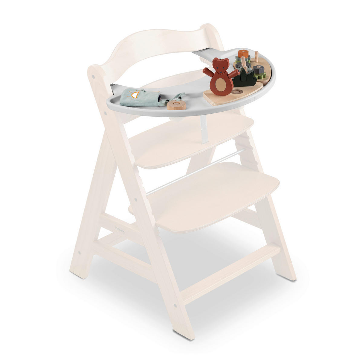 ESS- UND SPIELBRETT Arketa Play Tray  - Weiß, Basics, Kunststoff (46/4,6/58cm) - Hauck