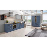 EINBAUKÜCHE   - Blau/Eichefarben, Design, Holzwerkstoff - Dieter Knoll