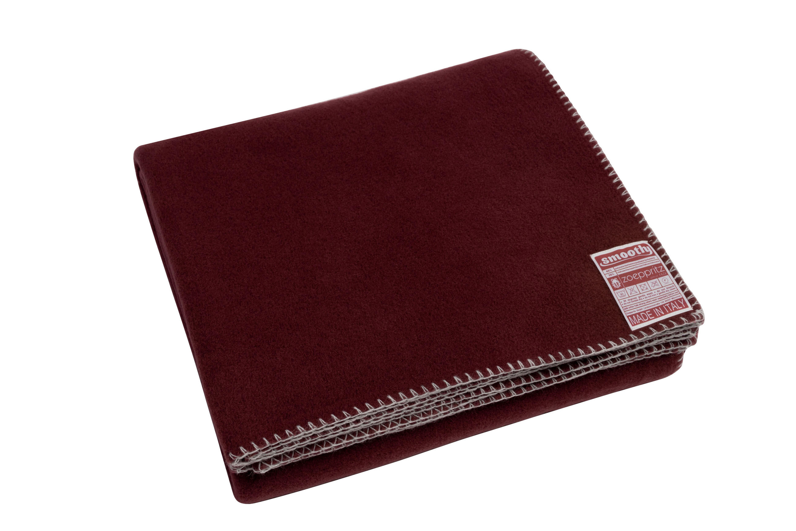 Zoeppritz Fleecedecke Smoothy Bordeaux 140x190 cm