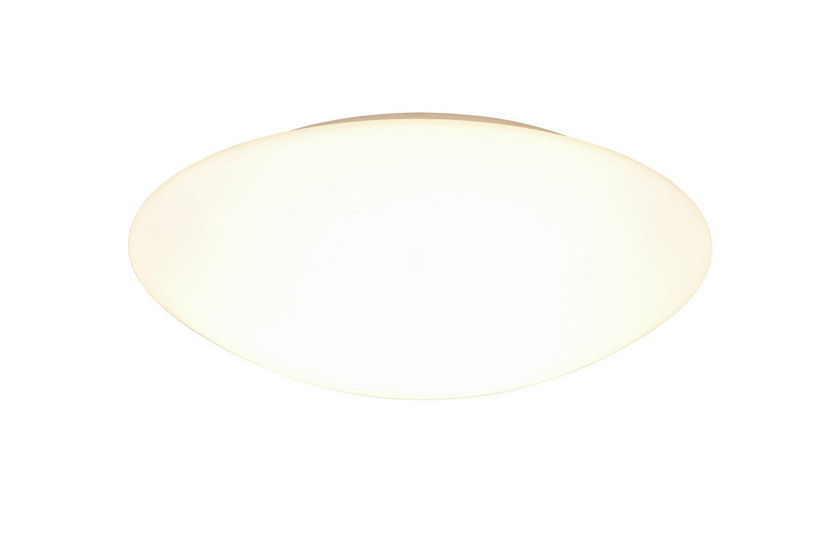 DECKENLEUCHTE  41/12,5 cm    - Weiss, Basics, Glas (41/12,5cm) - Novel