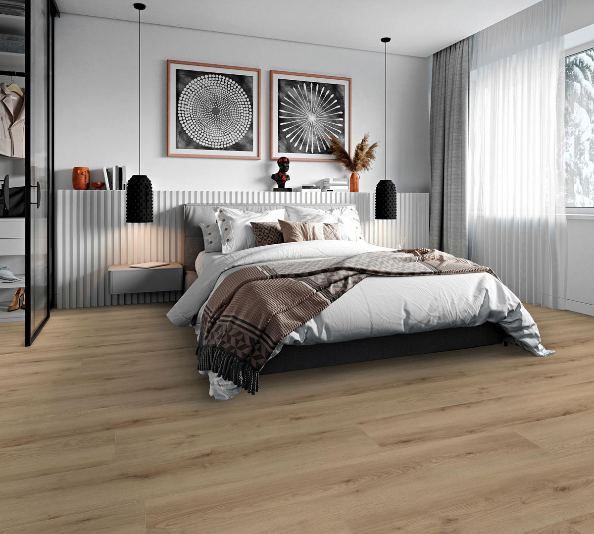 LAMINATBODEN Exquisit Plus  - Eichefarben, KONVENTIONELL, Holz (138.0/24,4/0,8cm)