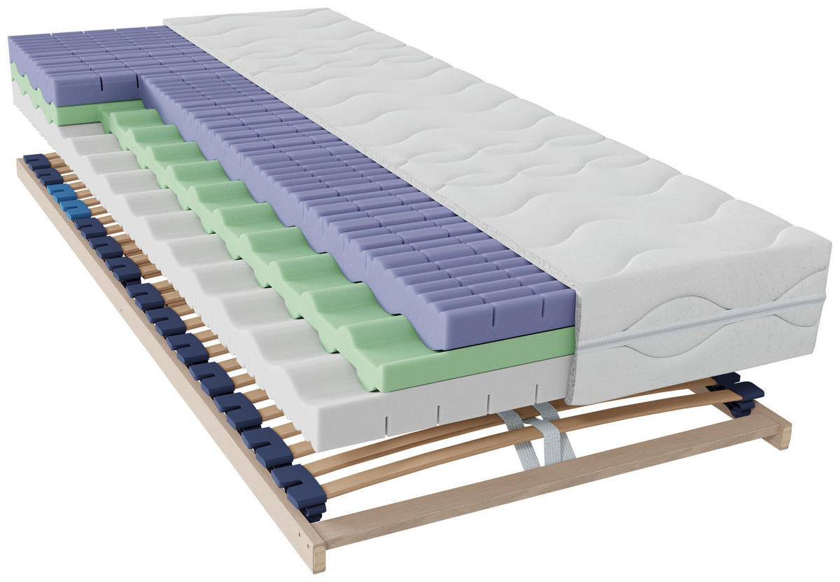 MATRATZENSET 90/200 cm  - Naturfarben, Basics, Holz (90/200cm) - Sleeptex