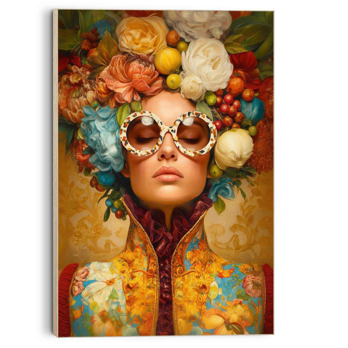 BILD  - Buchefarben/Multicolor, Trend, Holzwerkstoff (116/78/3cm) - Reinders!