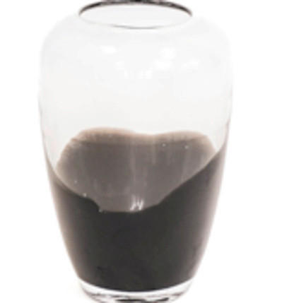 VAZA     staklo  - prozirno/crna, Basics, staklo (15/15/22cm)