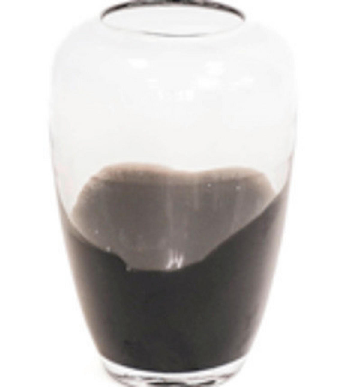 VAZA     staklo  - prozirno/crna, Basics, staklo (15/15/22cm)