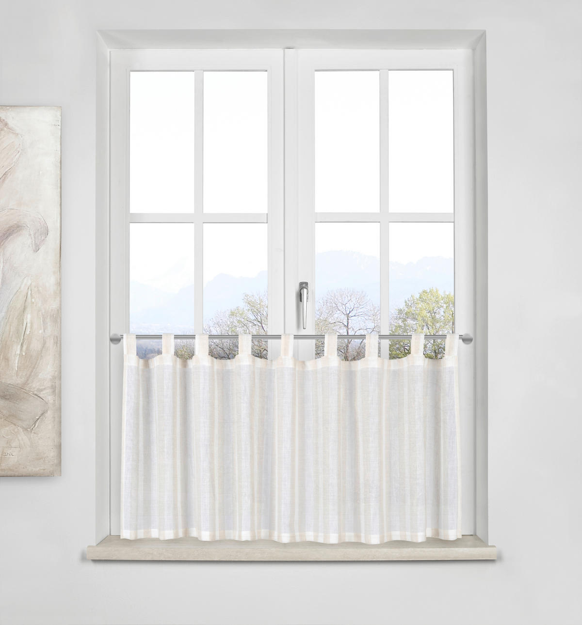 KURZGARDINE    140/50 cm  - Beige, KONVENTIONELL, Textil (140/50cm) - Esposa