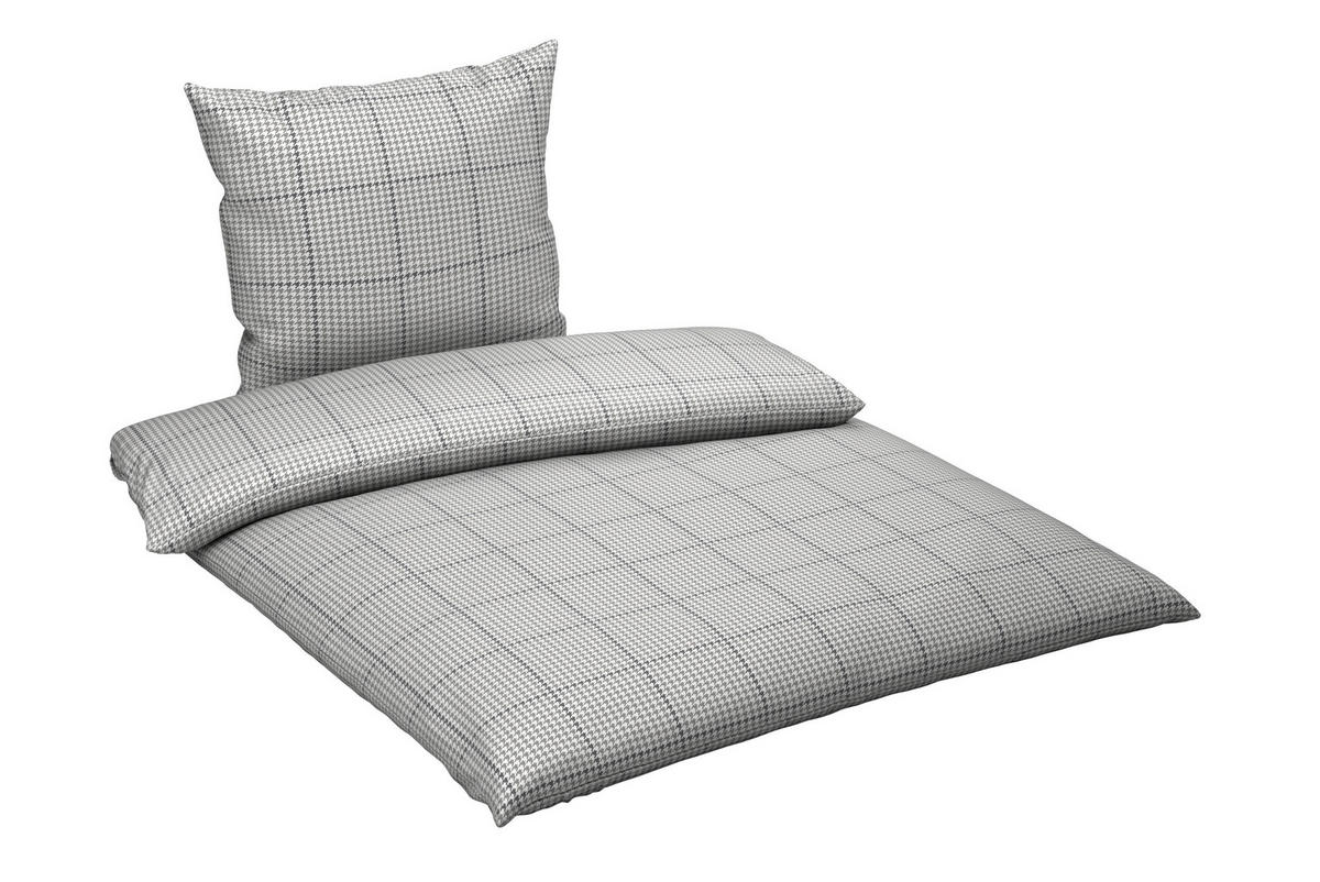 BETTWÄSCHE 2-teilig Satin 155/220 cm  - Silberfarben, Textil (155/220cm) - Bio:Vio