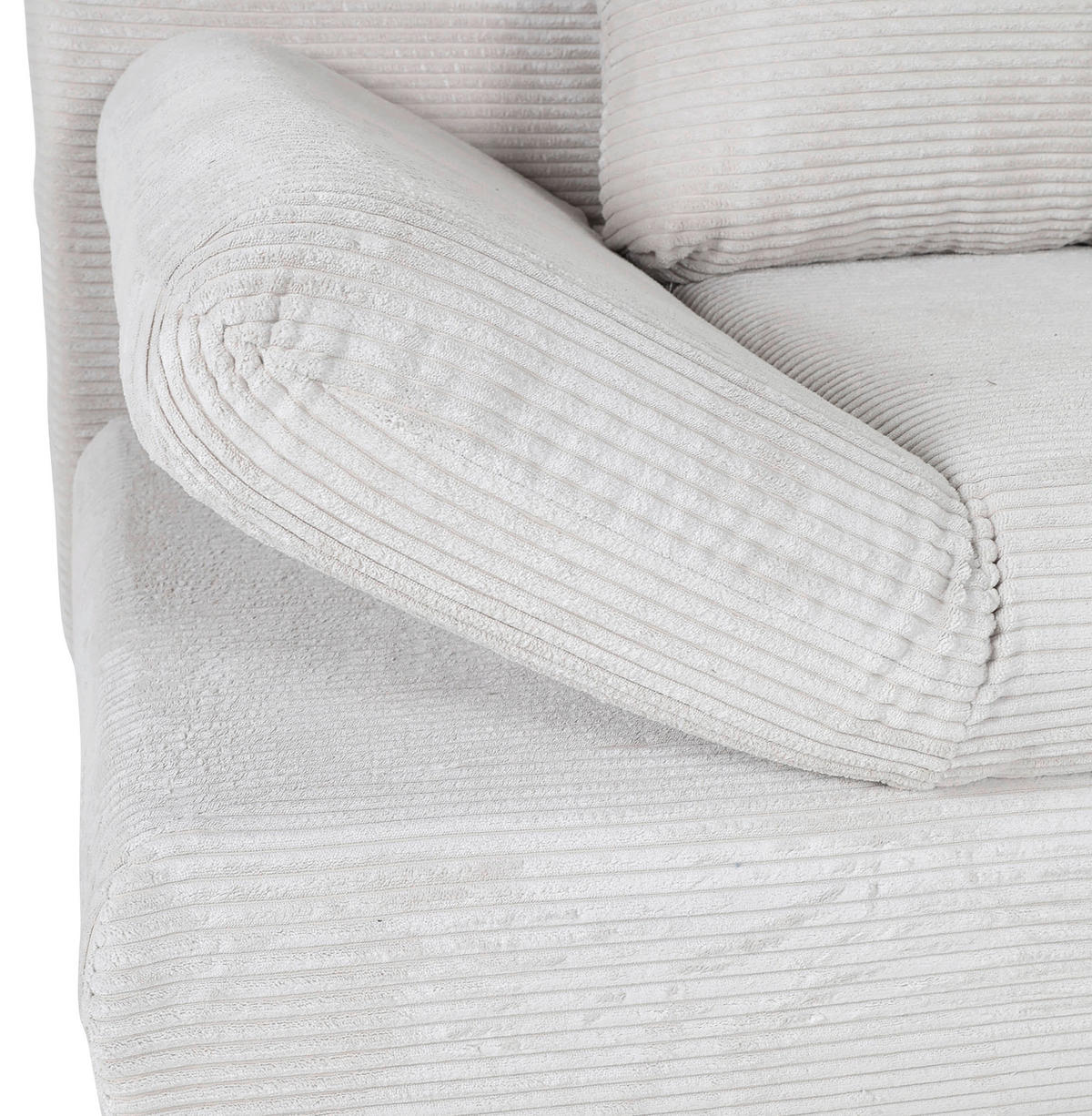 SCHLAFSOFA Cord Beige  - Beige/Naturfarben, KONVENTIONELL, Holz/Textil (200/75/92cm) - home24