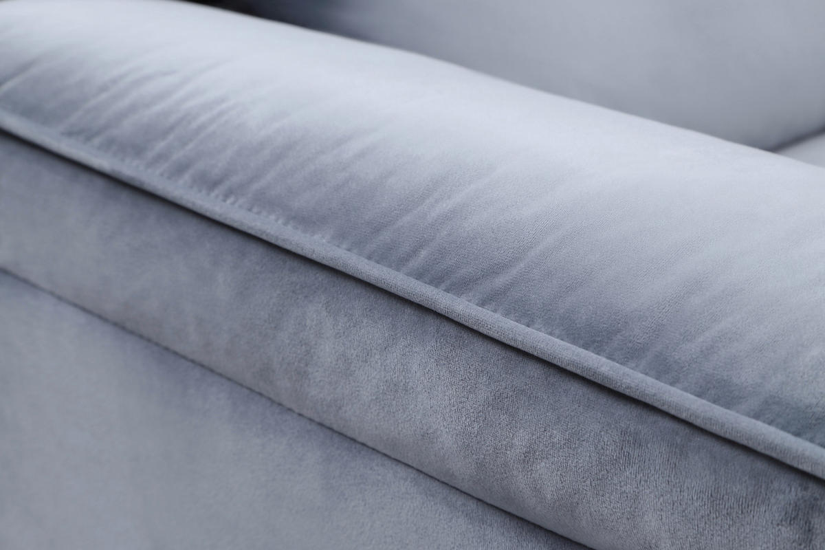 SCHAUKELSTUHL in Samt Blau  - Blau/Schwarz, MODERN, Textil/Metall (90/105/100cm) - MID.YOU