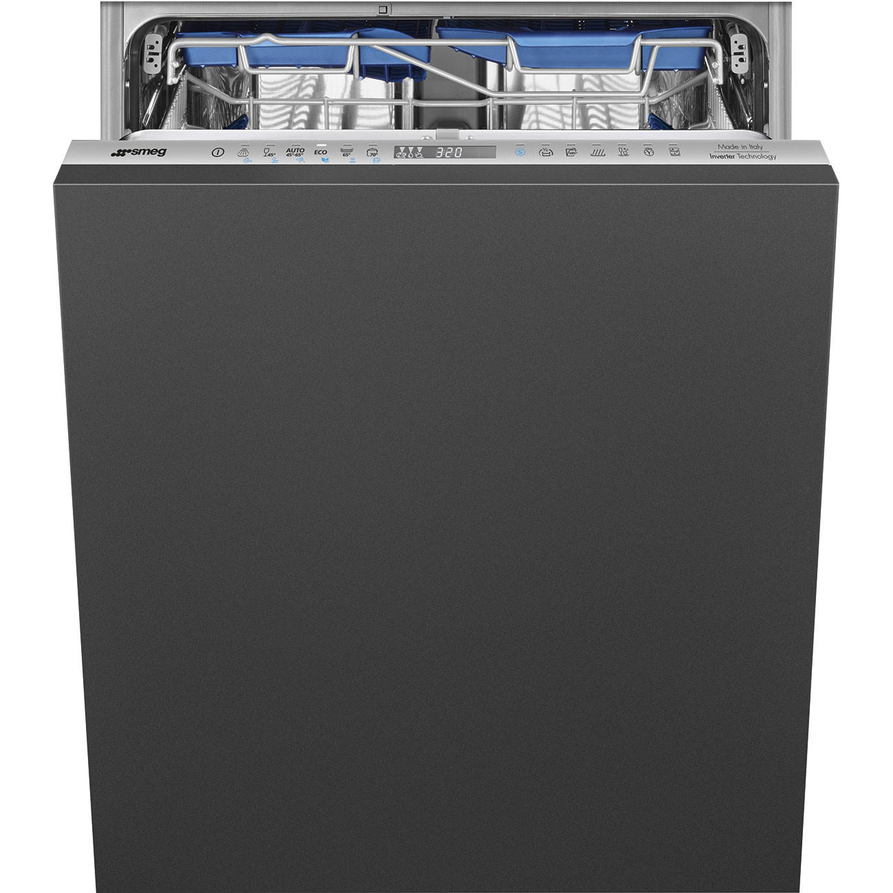 GESCHIRRSPÜLER STL324AQLH  - Silberfarben, Basics, Metall (59,8/85,5/55cm) - SMEG