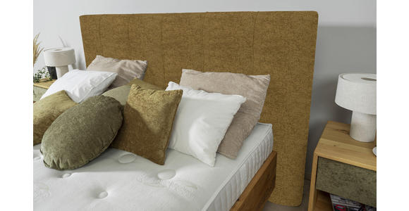 BOXSPRINGBETT 180/200 cm in Goldfarben, Wildeiche - Wildeiche/Goldfarben, Natur, Holz/Textil (180/200cm) - Valnatura