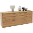 KOMMODE  in 181,9/74,5/45,2 cm  - Wildeiche/Schwarz, Design, Holz/Metall (181,9/74,5/45,2cm) - Valnatura
