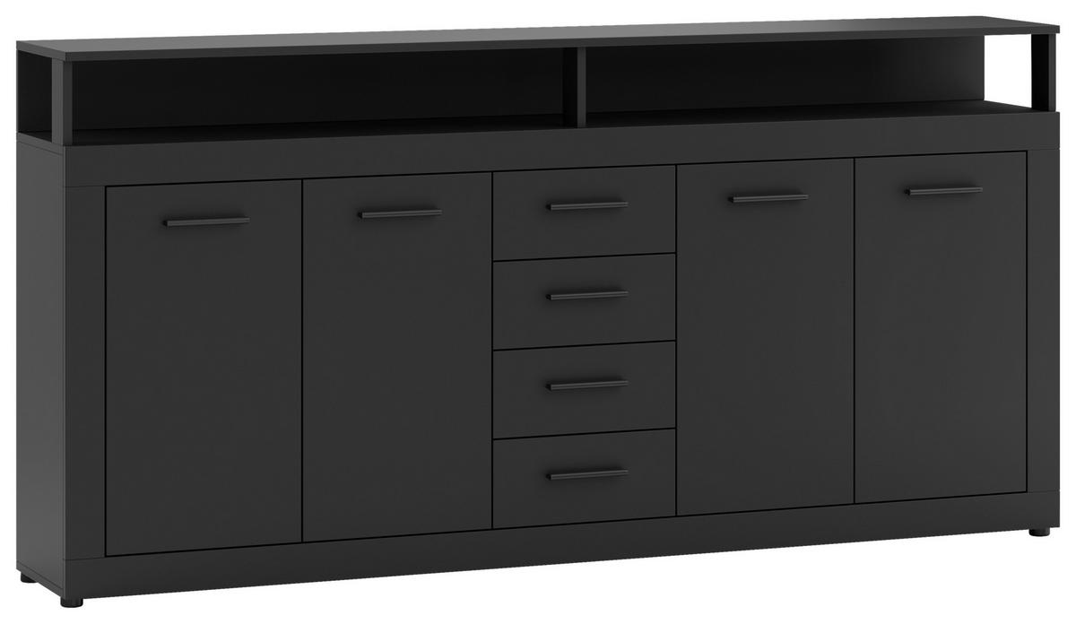 SIDEBOARD  in 190/96/32 cm  - Anthrazit, Design, Holzwerkstoff/Kunststoff (190/96/32cm) - MID.YOU