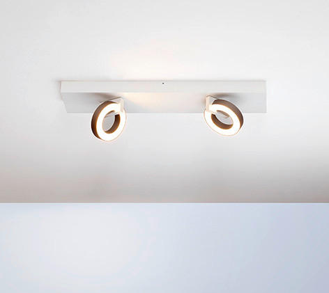 LED-DECKENLEUCHTE MIDNIGHT  Smart   - Taupe, Design, Metall (41/10/9cm) - Escale