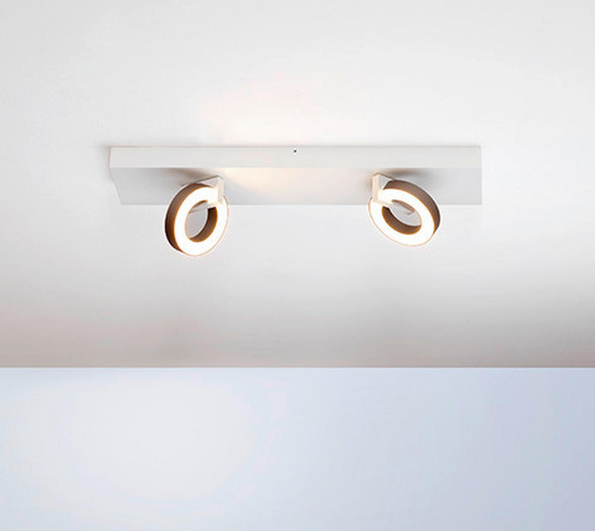 LED-DECKENLEUCHTE MIDNIGHT  Smart   - Taupe, Design, Metall (41/10/9cm) - Escale