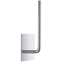 TOILETTENPAPIERHALTER  in Metall  - Edelstahlfarben, Metall (4,5/15/5,7cm)