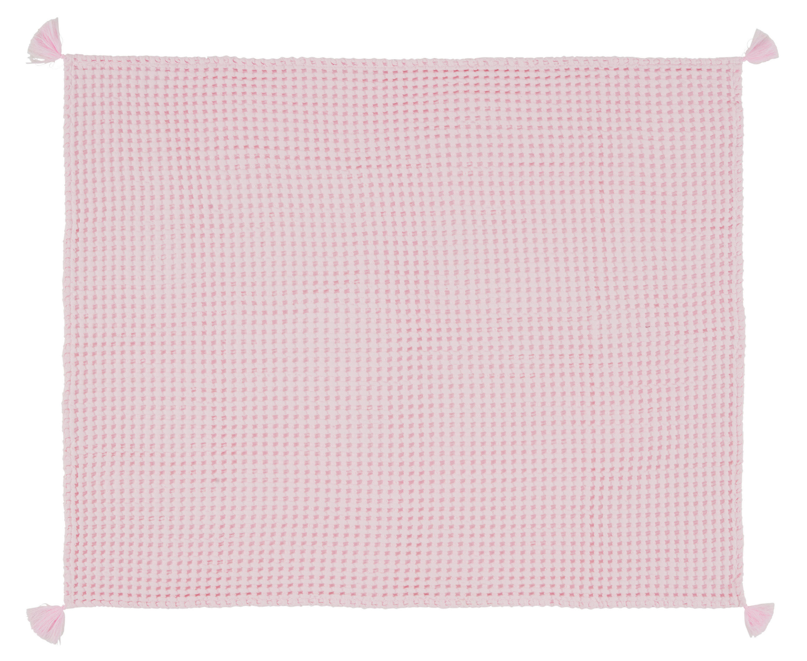 SCHMUSEDECKE Waffel  80/100 cm  - Rosa, Trend, Textil (80/100cm) - Patinio