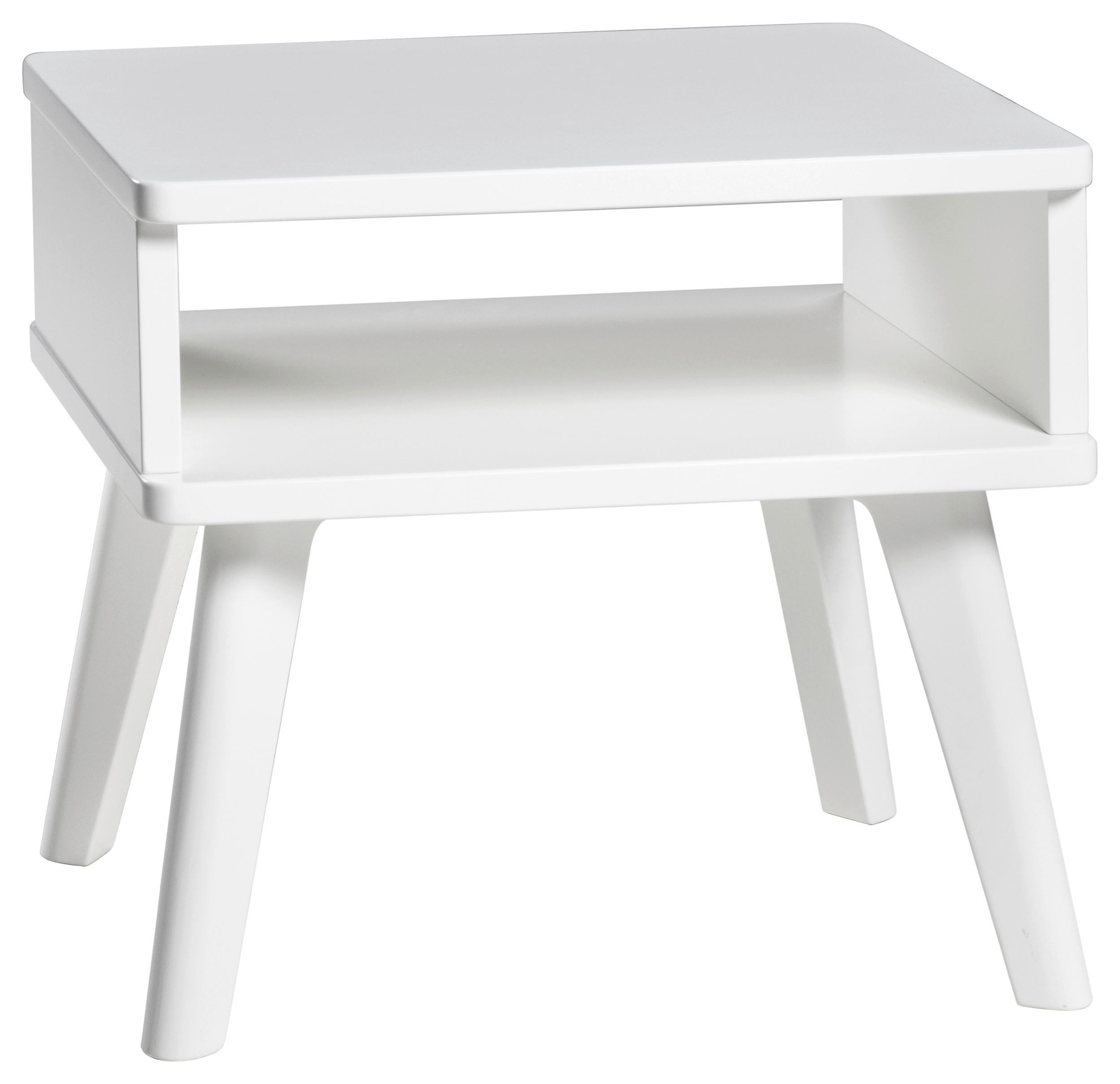 NACHTKÄSTCHEN 48/38/42 cm  in Weiß  - Weiß, Design, Holzwerkstoff (48/38/42cm) - Hasena