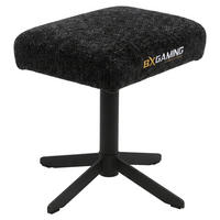 BÜROHOCKER   Schwarz  - Schwarz, Design, Textil/Metall (44/44/36cm) - BX Gaming