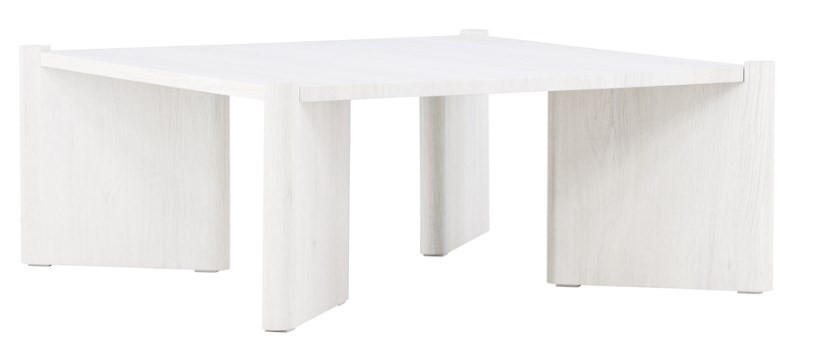 SOFFBORD i trä, trämaterial 100/100/40 cm  - vit/ekfärgad, Design, trämaterial/trä (100/100/40cm) - Best Price
