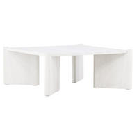 SOFFBORD i trä, trämaterial 100/100/40 cm  - vit/ekfärgad, Design, trämaterial/trä (100/100/40cm) - Best Price