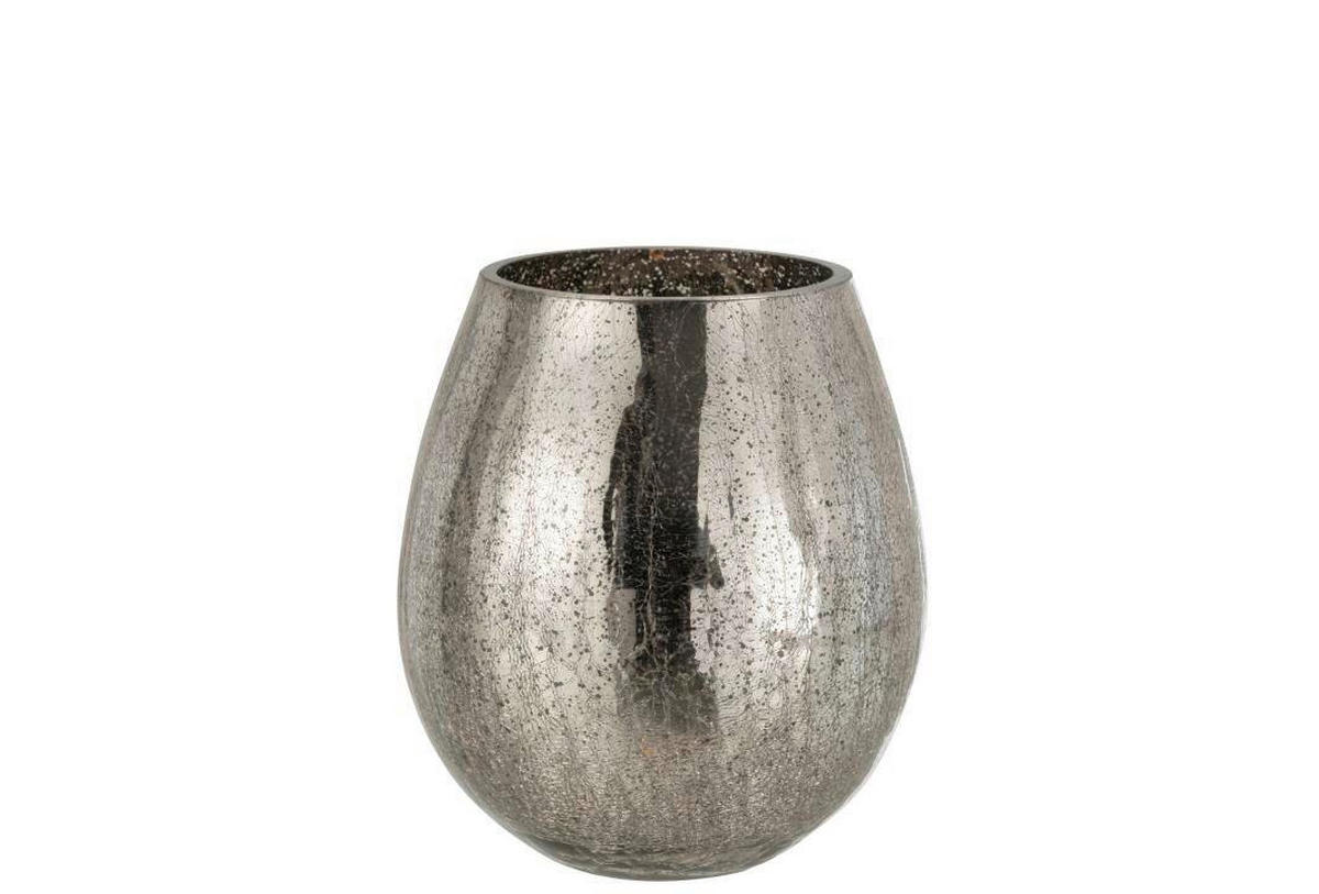 WINDLICHT - Grau, Basics, Glas (19/19/21cm)