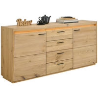 SIDEBOARD Eichefarben  180,2/83,5/41,8 cm  - Eichefarben, Natur, Holz (180,2/83,5/41,8cm) - Linea Natura