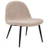 SESSEL in Teddystoff Braun, Schwarz  - Schwarz/Braun, Design, Holz/Textil (63/82/74cm) - Livetastic