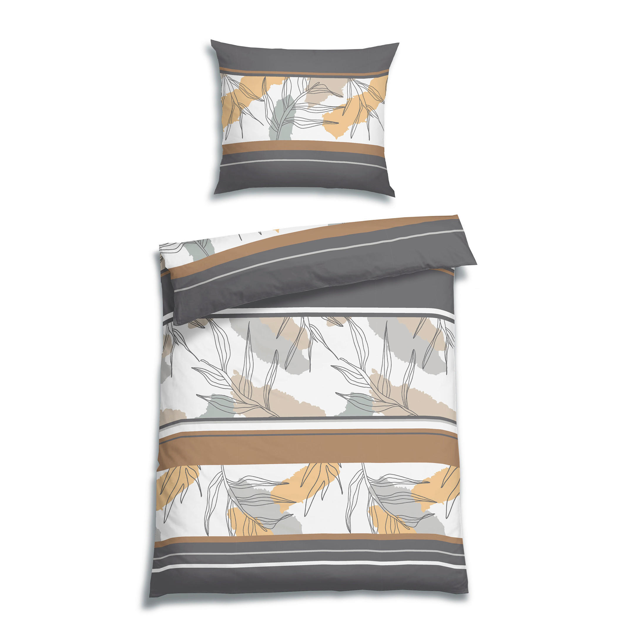 BETTWÄSCHE Flanell 140/200 cm  - Grau, Design, Textil (140/200cm) - Florella