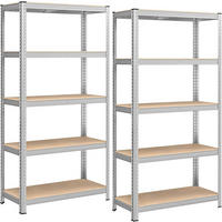SADA REGÁLŮ NA TĚŽKÉ NÁKLADY - bílá/světle hnědá, Basics, kompozitní dřevo (90/180/40cm)