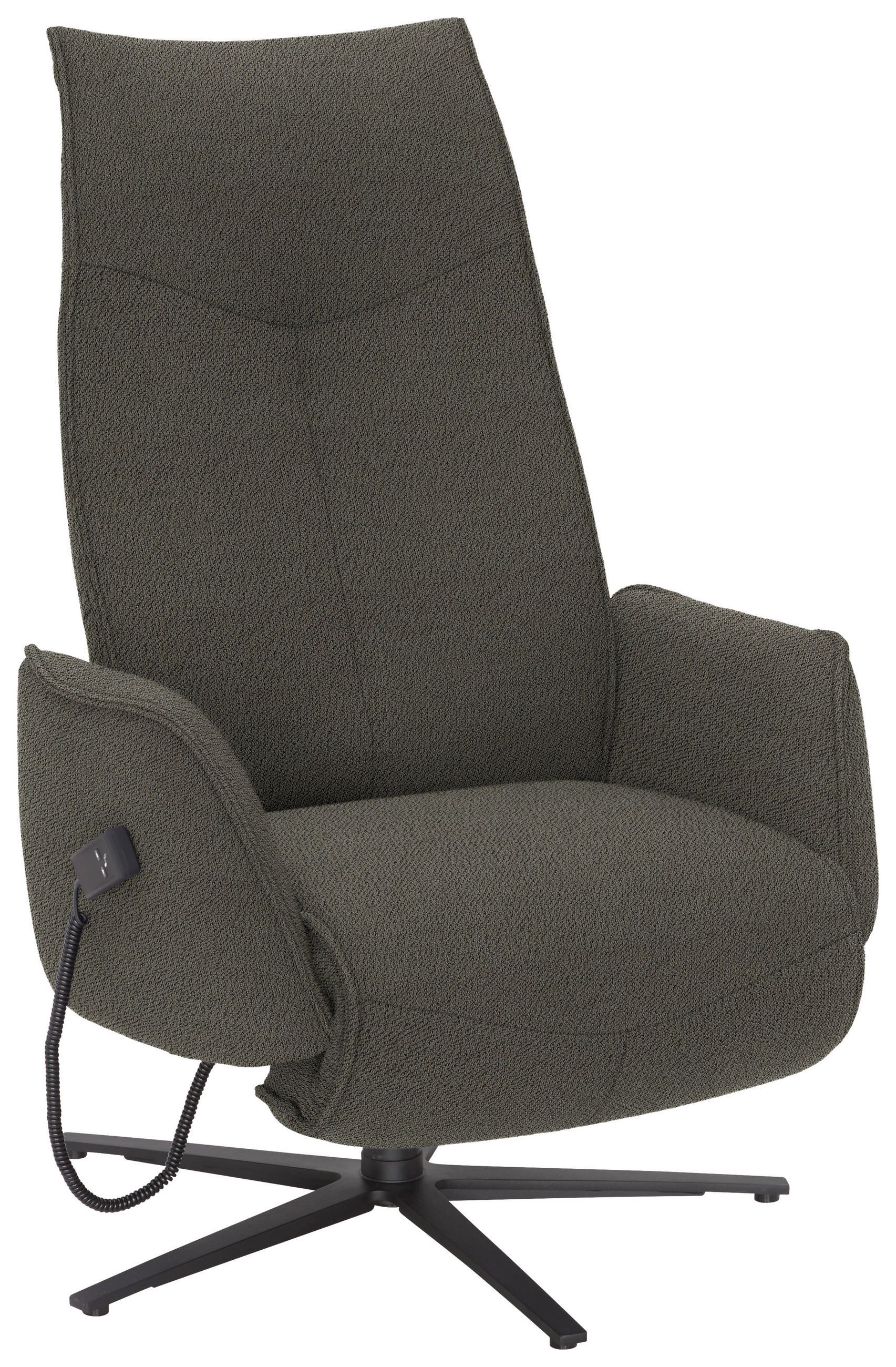 RELAXSESSEL in Textil Graubraun  - Anthrazit/Graubraun, Design, Textil/Metall (71/114/84cm) - Johann Jakob