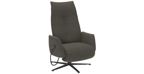 RELAXSESSEL in Textil Graubraun - Anthrazit/Graubraun, Design, Textil/Metall (71/114/84cm) - Johann Jakob