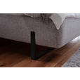 POLSTERBETT 180/200 cm  in Hellgrau  - Hellgrau/Schwarz, Design, Textil/Metall (180/200cm) - Esposa