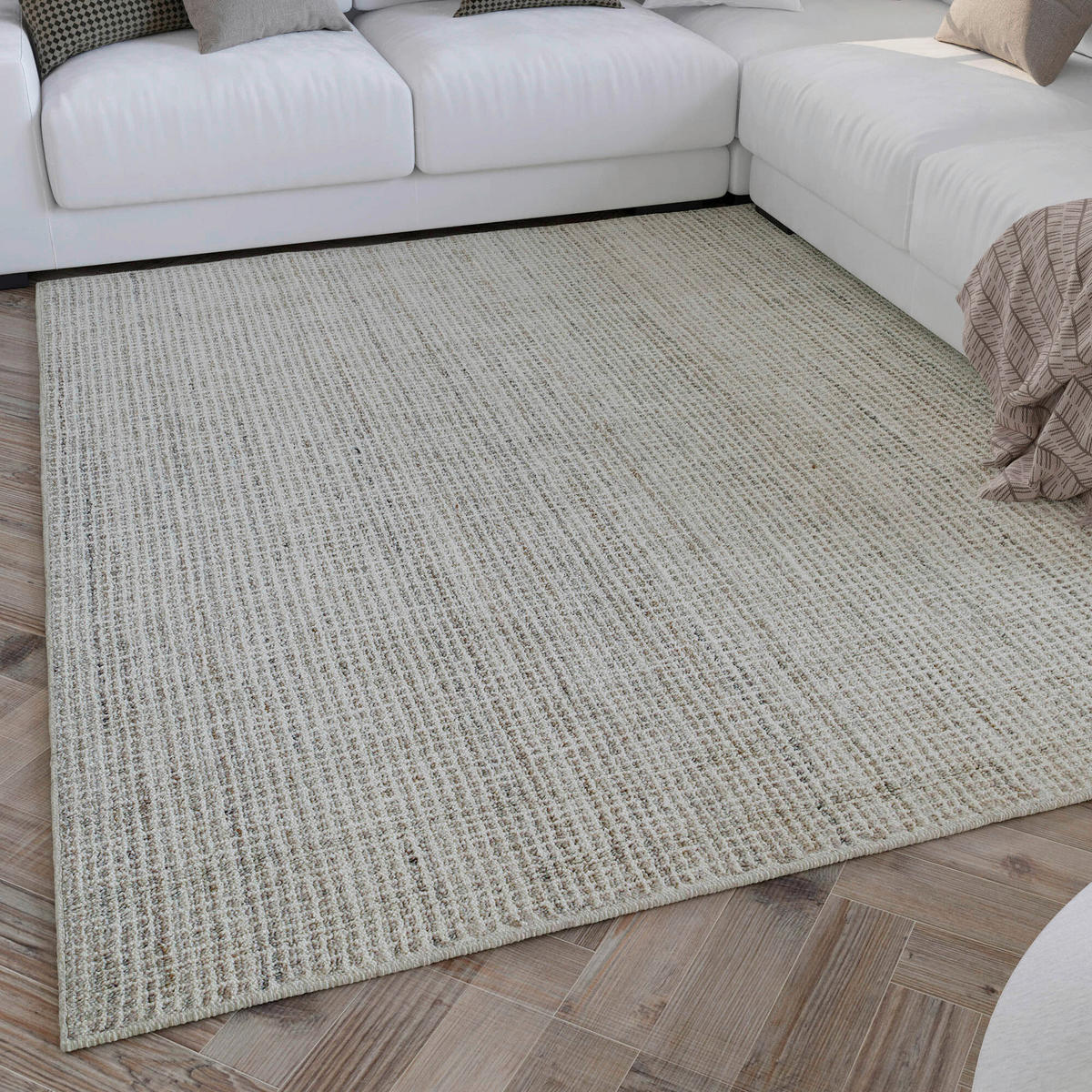 FLACHWEBETEPPICH 140/200 cm Hamptons FOURTEEN  - Greige, Basics, Textil (140/200cm) - WECON HOME