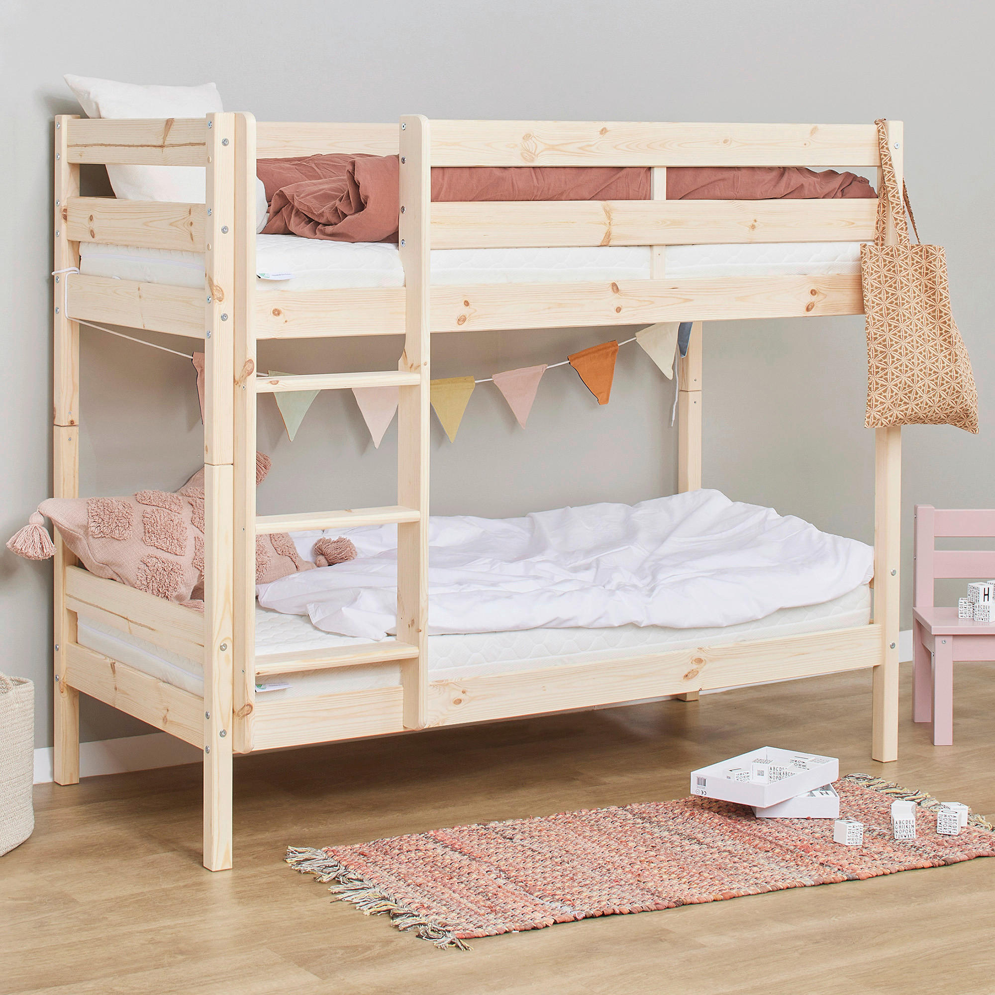 ETAGENBETT 70/160 cm Naturfarben  - Naturfarben, MODERN, Holz (70/160cm) - MID.YOU
