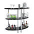BAR in Chromfarben, Schwarz - Chromfarben/Schwarz, Design, Glas/Metall (120/106/45cm) - Carryhome BAR in Chromfarben, Schwarz - Chromfarben/Schwarz, Design, Glas/Metall (120/106/45cm) - Carryhome