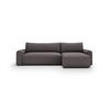 ECKSOFA  in Struktur Anthrazit  - Anthrazit/Creme, Design, Kunststoff/Textil (246/150cm) - Livetastic