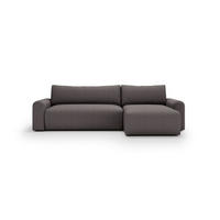 ECKSOFA Anthrazit  - Anthrazit/Creme, Design, Kunststoff/Textil (246/150cm) - Livetastic
