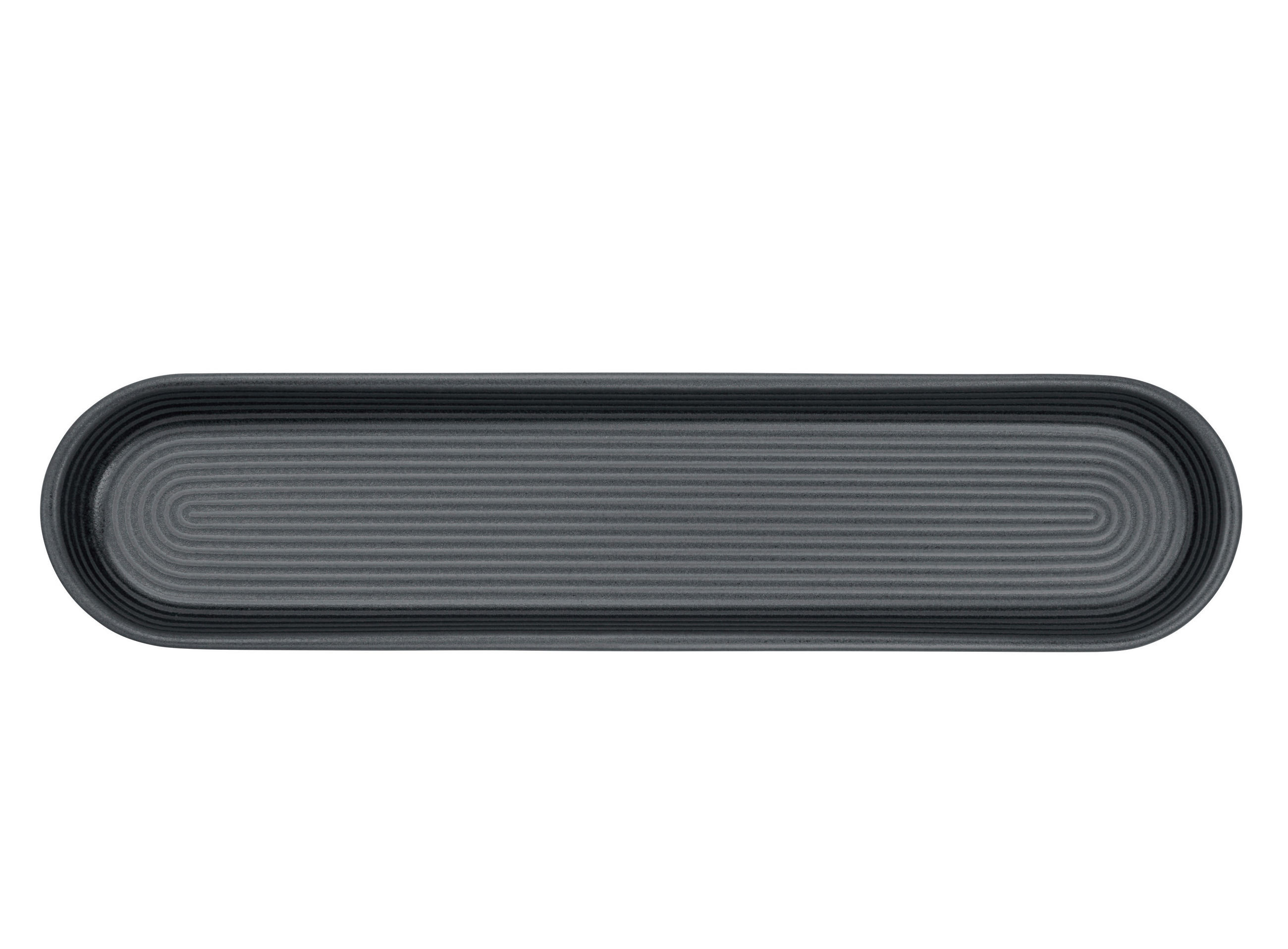 BAGUETTEKORB - Schwarz, KONVENTIONELL, Keramik (40,5/3/9,5cm) - ASA
