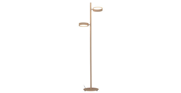 LED-STEHLEUCHTE Bellevue 43/28/162 cm   - Sandfarben, Design, Metall (43/28/162cm) - Dieter Knoll