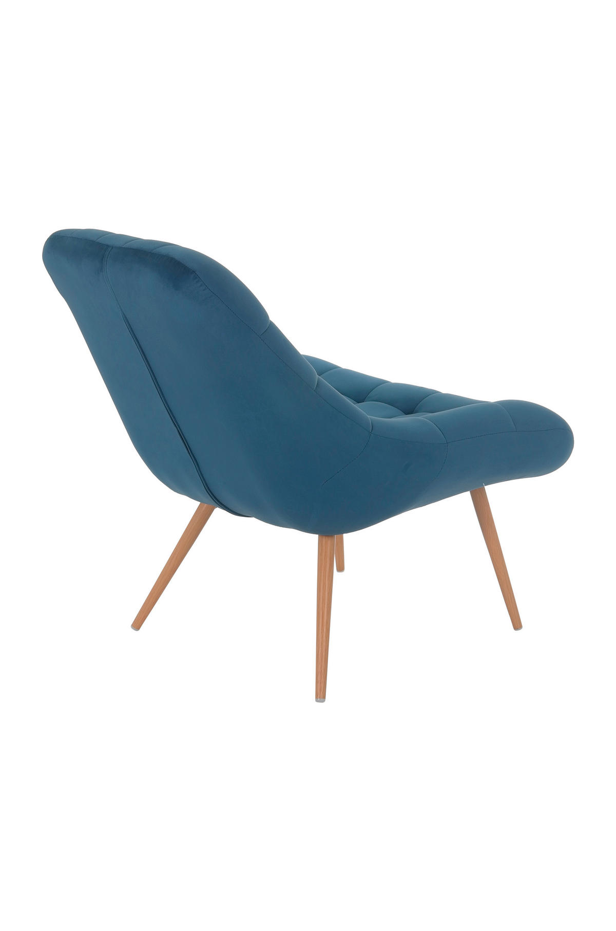 XXL-SESSEL - Blau/Naturfarben, MODERN, Textil/Metall (76/85,6/85,6cm) - Livetastic